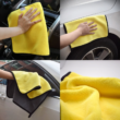 Autó tisztító kendő sárga