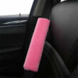 Plüss autó biztonságiöv párna, pink, 2db