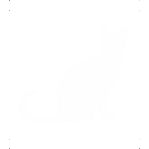 Ülő macska autó matrica fehér #416