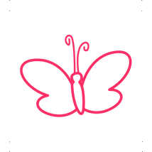 Lepke autó matrica pink #537