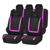 Pink-fekete univerzális autó üléshuzat 9 részes