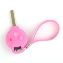 Szilikon kulcsvédő tok, kisebb kulcshoz rózsaszín
