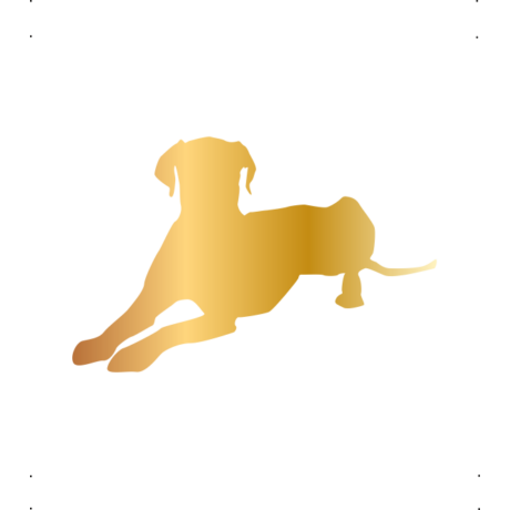 Dalmata kutya autó matrica arany #169